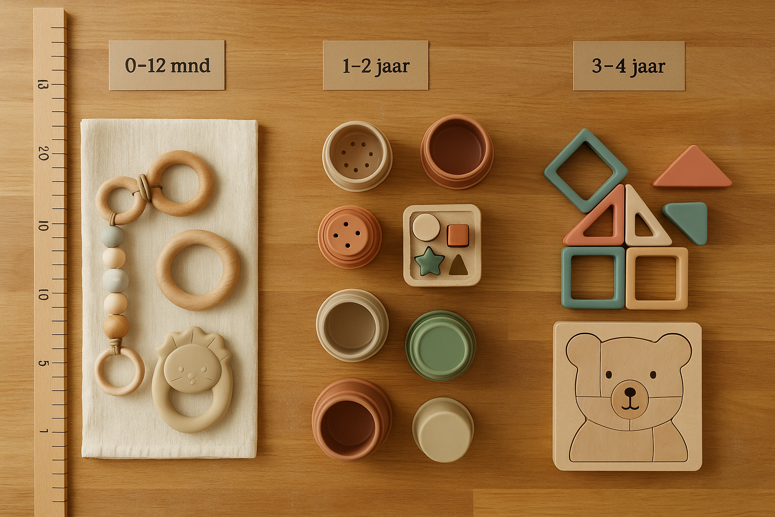 Kind speelt met educatief speelgoed