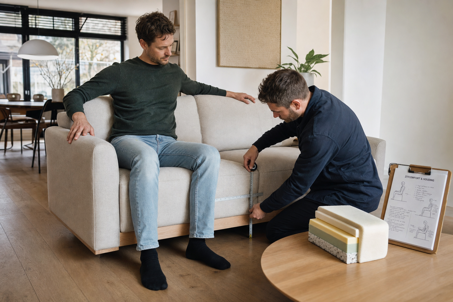 Bank op maat laten maken voor optimaal zitcomfort